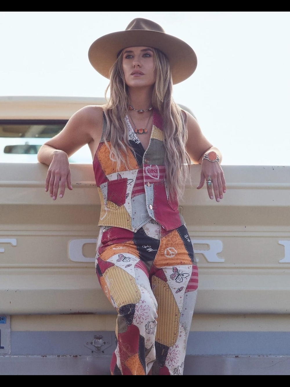 Wrangler x Lainey Wilson Patchwork Vest